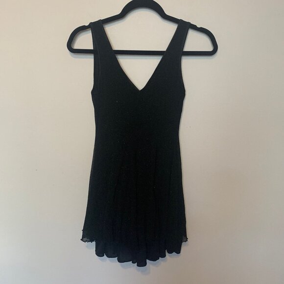 Cache Dresses & Skirts - CACHE BLACK LINED SKATERS DRESS WITH LOTS OF SPARKLE SIZE SMALL